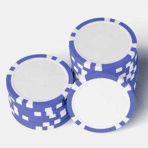 Erstelle deine eigene weiße personalisierbare pokerchips