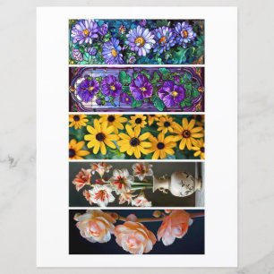 Erstelle deine eigenen 5 Gartenblumen-Lesezeichen