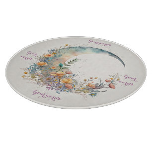 Erstelle deine eigenen Butterblumen Floral Halbmon Schneidebrett