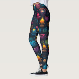Erstelle deine eigenen farbenfrohen Kräuter & Kerz Leggings