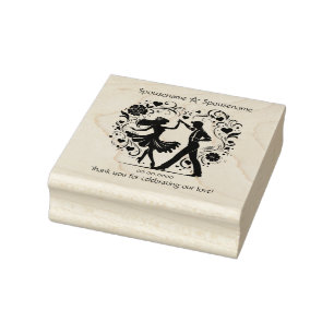 Erstelle deine eigenen Filigranrosen Tanz Handfast Gummistempel