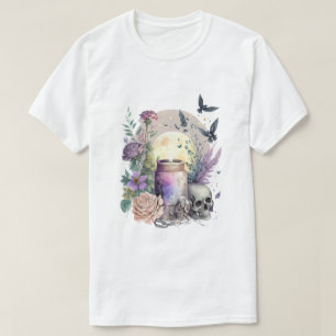 Erstelle deine eigenen gothischen Rosen T-Shirt