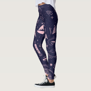 Erstelle Deine eigenen lila heidnischen Symbole in Leggings
