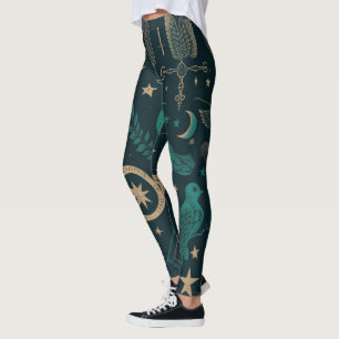 Erstelle deine eigenen Ritualsymbole in Teal und G Leggings