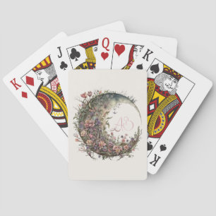Erstelle deine eigenen romantischen Rosen Floral M Spielkarten
