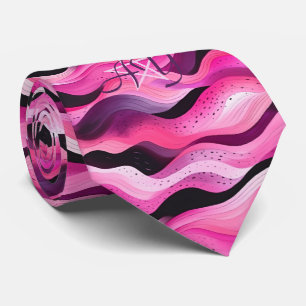 Erstelle deine eigenen rosa lila Ombre-Wellen Krawatte