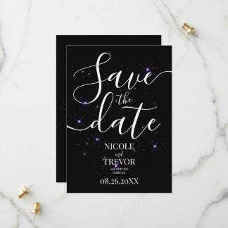 Erstelle deine eigenen schwarzen Hochzeiten mit li Save The Date