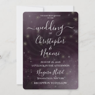 Erstelle deine eigenen Spiral Swirl Stars Hochzeit Einladung