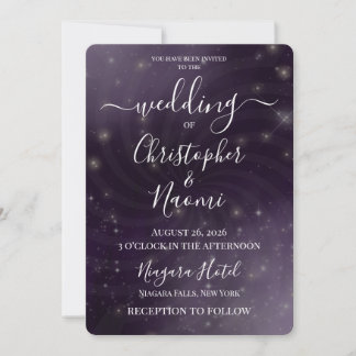 Erstelle deine eigenen Spiral Swirl Stars Hochzeit Einladung