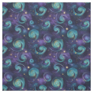 Erstelle deine eigenen teal-violett-goldenen Galax Stoff