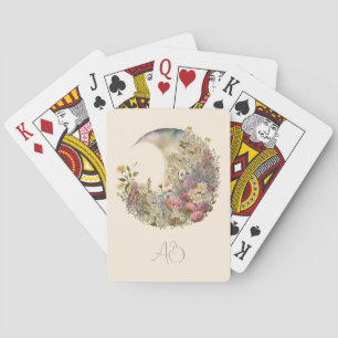 Erstelle deine eigenen Wildblumen Floral Halbmond Spielkarten