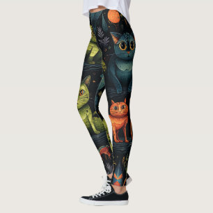 Erstelle deine eigenen wilden Kobold Katzen Fleder Leggings