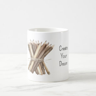 Erstelle deine Traum-Bleistifte Künstler Kaffeetasse