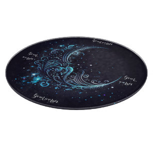 Erstelle Deinen Eigene Mystischen Blau & Silber Mo Schneidebrett