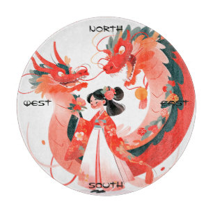 Erstelle deinen eigenen asiatischen roten chinesis schneidebrett