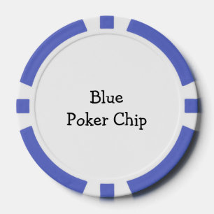 Erstelle Deinen eigenen, Blau Pokerchips