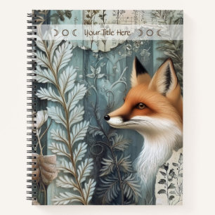Erstelle Deinen eigenen botanischen roten Fuchs Notizbuch