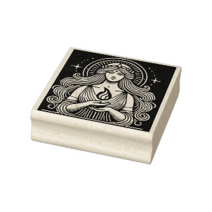 Erstelle deinen eigenen Brigid-Göttinnen-Feuer-Her Gummistempel
