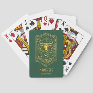 Erstelle deinen eigenen eleganten Gold Art Deco St Spielkarten