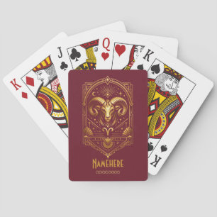 Erstelle Deinen eigenen eleganten Gold Art Deco Wi Spielkarten