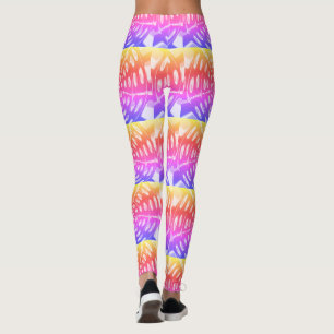 Erstelle Deinen eigenen farbenfrohen Allover-Print Leggings