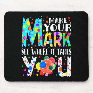 Erstelle deinen eigenen farbenfrohen Weg Polka-Pun Mousepad