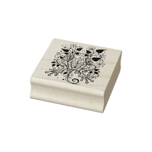 Erstelle Deinen eigenen filigranen Blumenbaumfrosc Gummistempel