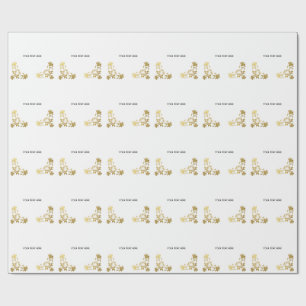 Erstelle deinen eigenen goldenen Eleganten Geschenkpapier