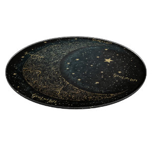 Erstelle deinen eigenen goldenen Filigree-Mond Cel Schneidebrett