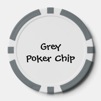 Erstelle deinen eigenen, Grau Pokerchips