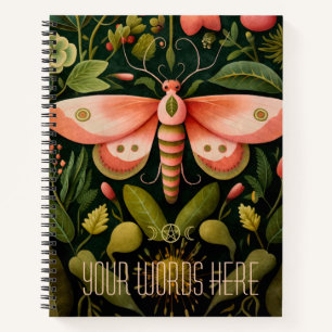 Erstelle deinen eigenen korallenrosa floralen Gart Notizbuch
