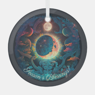 Erstelle deinen eigenen magischen blauen Mond Ornament Aus Glas