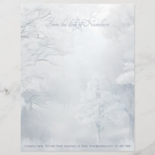 Erstelle Deinen eigenen magischen Winter-Yule-Wald Briefbogen