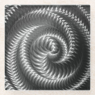 Erstelle Deinen eigenen - Metallische Spirale - Si Glasuntersetzer