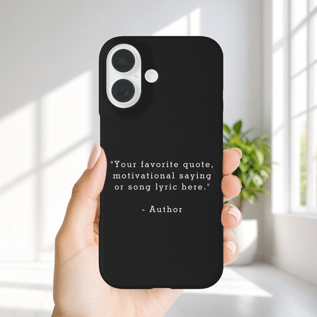 Erstelle Deinen Eigenen Spruch iPhone 16 Hülle (Von Creator hochgeladen)