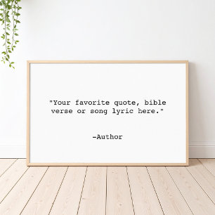 Erstelle Deinen Eigenen Spruch Poster