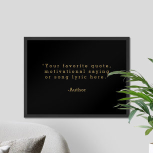 Erstelle Deinen Eigenen Spruch Poster