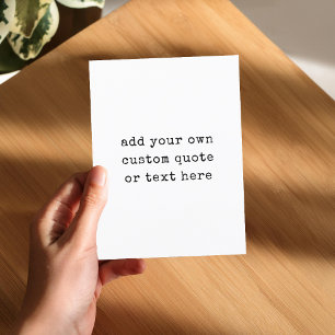 Erstelle Deinen Eigenen Spruch Postkarte