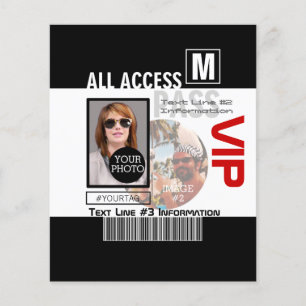 Erstelle Deinen eigenen VIP-Pass 8 Möglichkeiten z Flyer