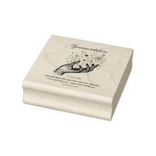 Erstelle deinen eigenen Zauberstaub Hand Gummistempel