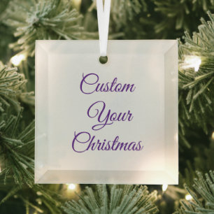 Erstelle deinen personalisierten Charisma-Metal-Kr Ornament Aus Glas