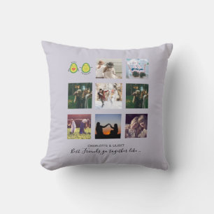 Erstelle eigenes BFF-Foto-Collage-Geschenk - Vegan Kissen