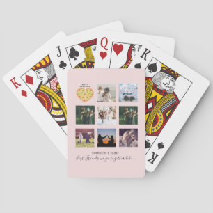 Erstelle eigenes BFF-Foto-Kollagen-Pizza-Geschenk Spielkarten