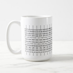 Erstelle ein benutzerdefiniertes Wortmuster-Geheim Kaffeetasse