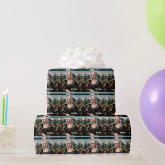 Erstelle ein lustiges individuelles Gesicht Geschenkpapier