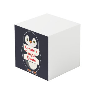 Erstelle ein Pinguin-Zitat Würfel