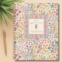 Erstelle Freuden-Momente Floral Kariert Planer Jou