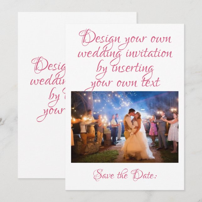 Erstelle| Persönliche Einladung (Vorne/Hinten)