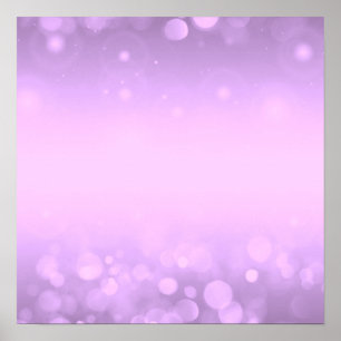 Erstelle selbst! Hintergrund von Bokeh - Lila Poster