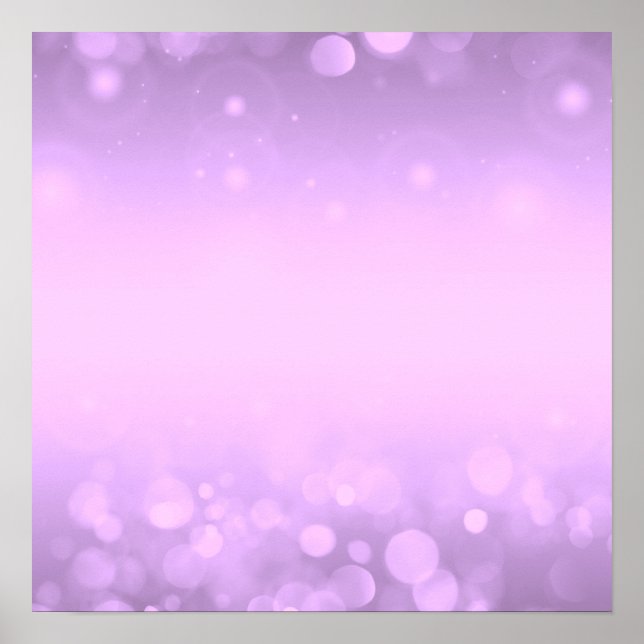 Erstelle selbst! Hintergrund von Bokeh - Lila Poster (Vorne)